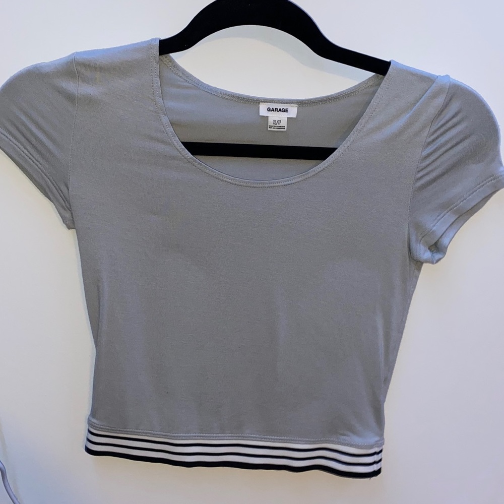 Garage Short Sleeve Crop Top